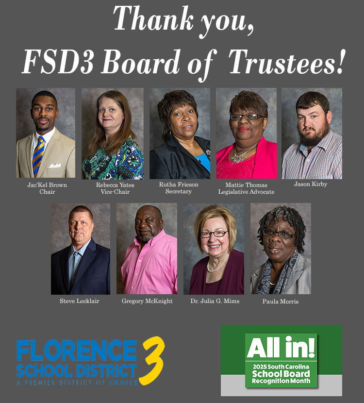 This is the image for the news article titled FSD3 Celebrates 2025 School Board Month